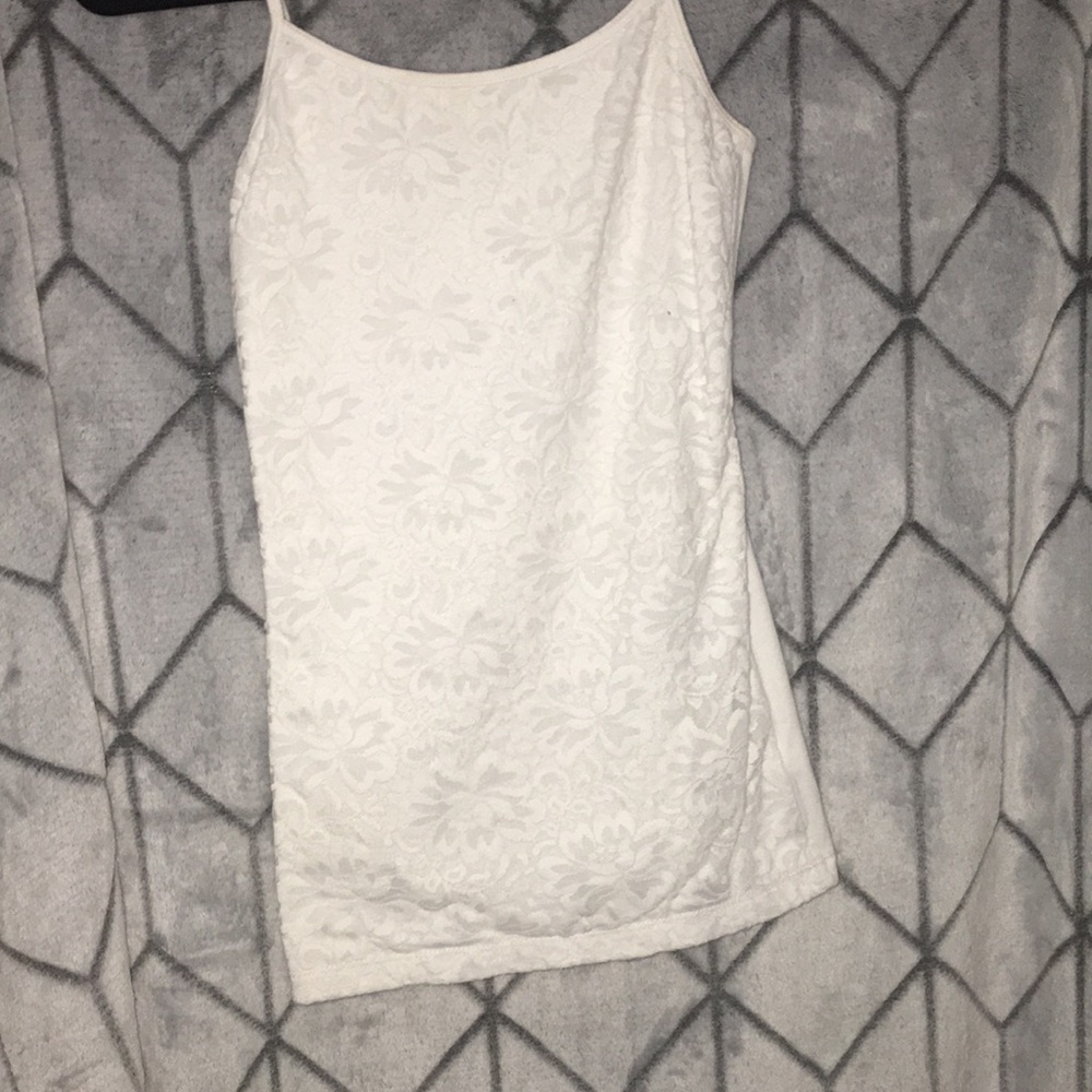white tank top